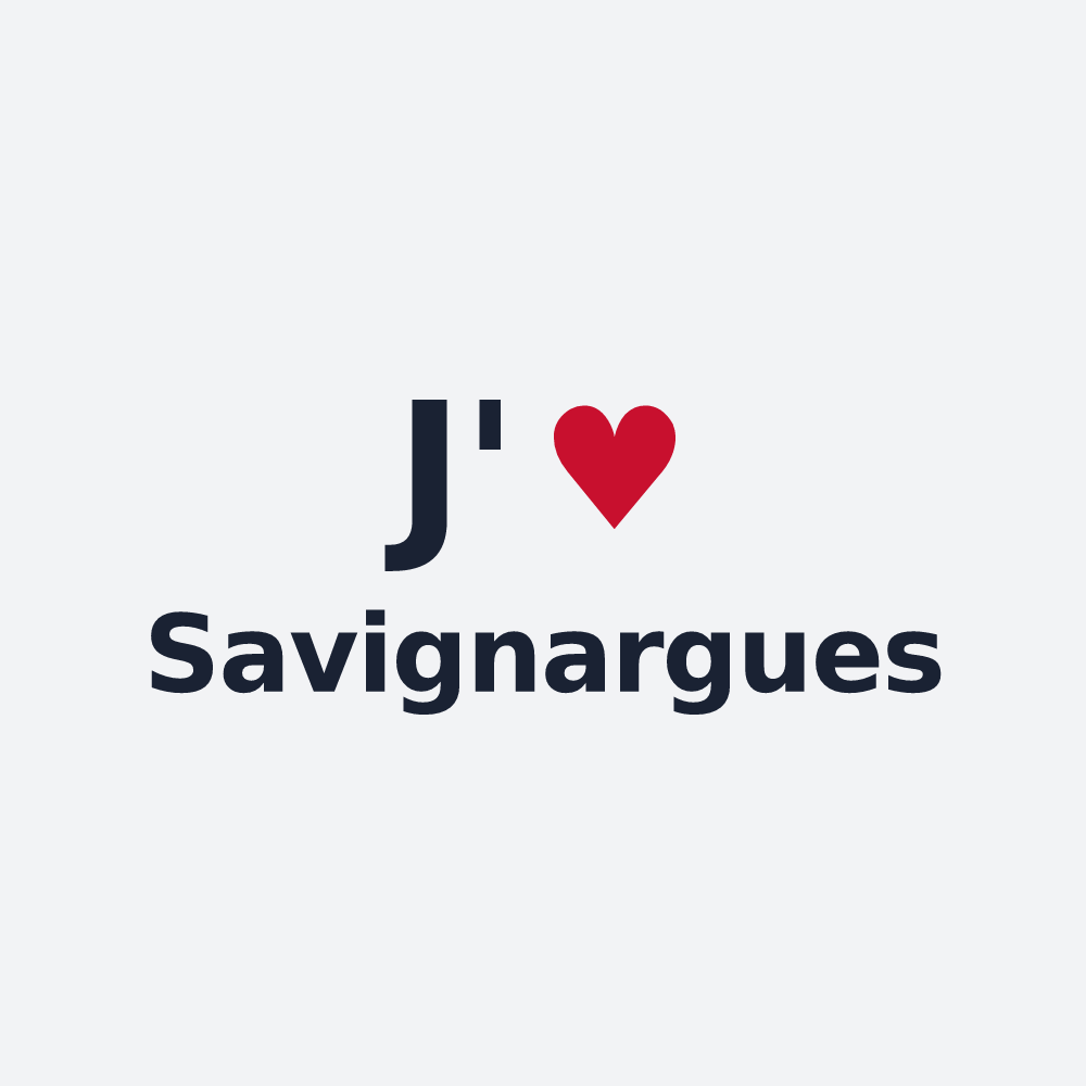 Poster personnalisé Savignargues — design J'aime Savignargues