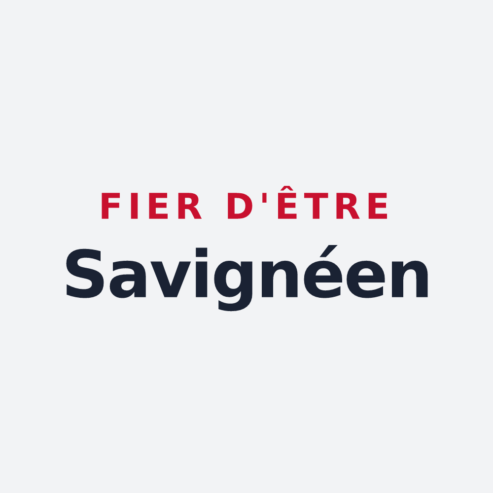 Poster « Fier d'être Savignéen » — design pour Savigné-l'Évêque
