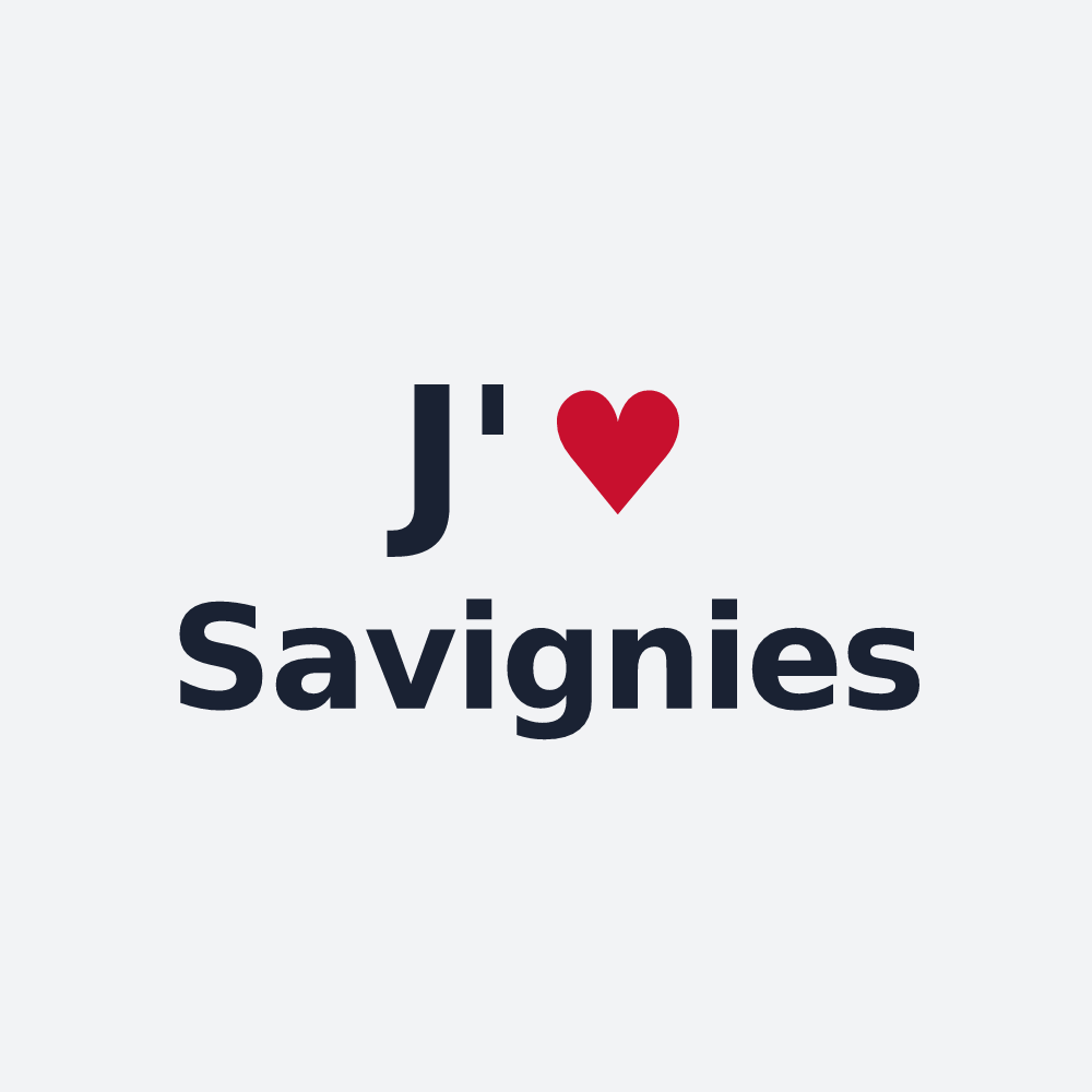 Poster personnalisé Savignies — design J'aime Savignies