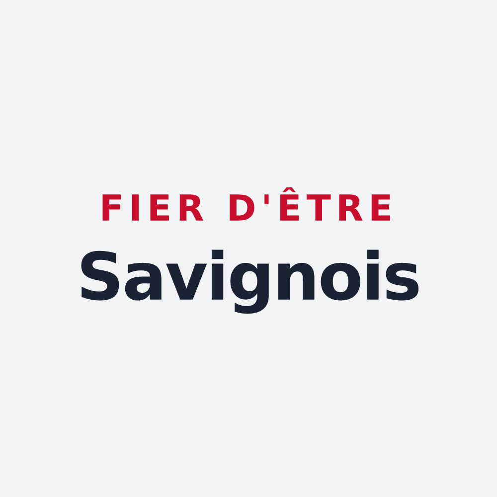 Poster « Fier d'être Savignois » — design pour Savigny-Lévescault