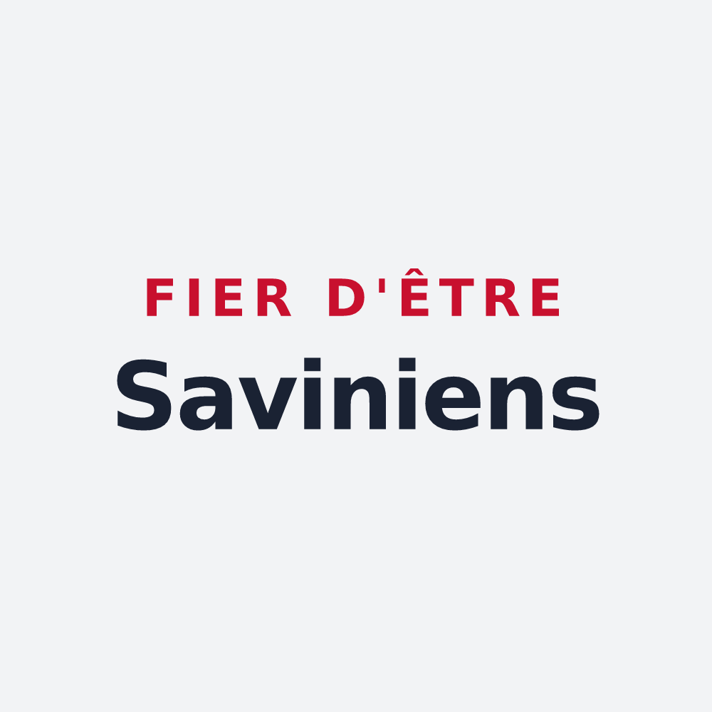 Poster « Fier d'être Saviniens » — design pour Savigny-sur-Orge