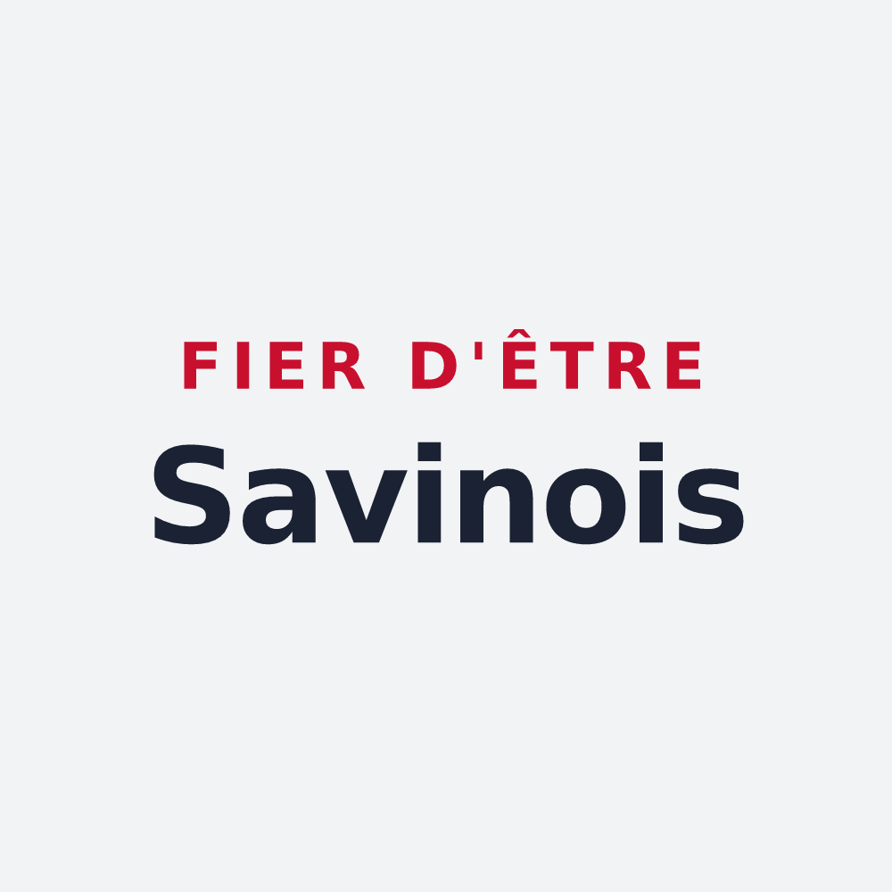 Poster « Fier d'être Savinois » — design pour Savines-le-Lac