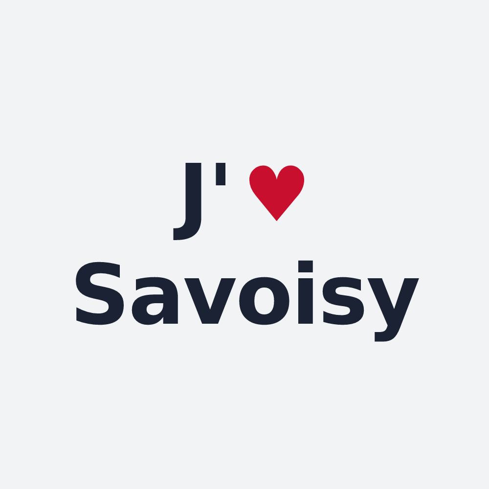 Poster personnalisé Savoisy — design J'aime Savoisy