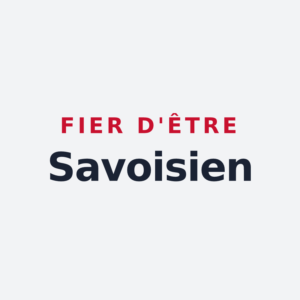 Poster « Fier d'être Savoisien » — design pour Savoisy