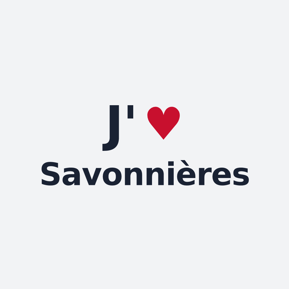 Poster personnalisé Savonnières — design J'aime Savonnières