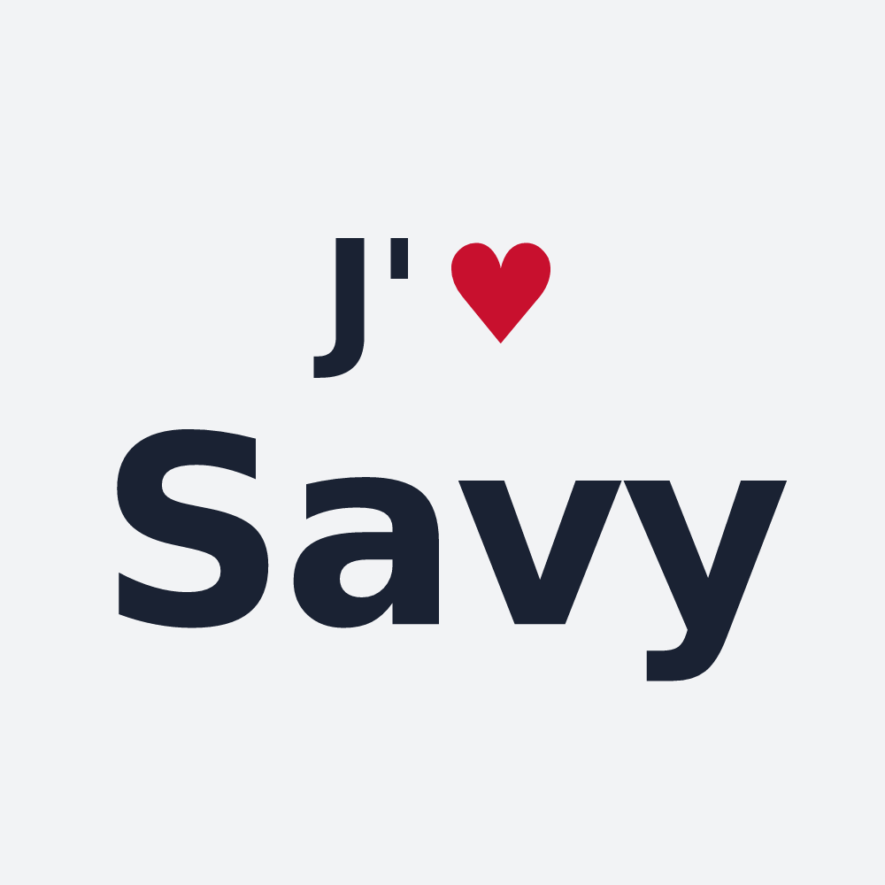 Poster personnalisé Savy — design J'aime Savy
