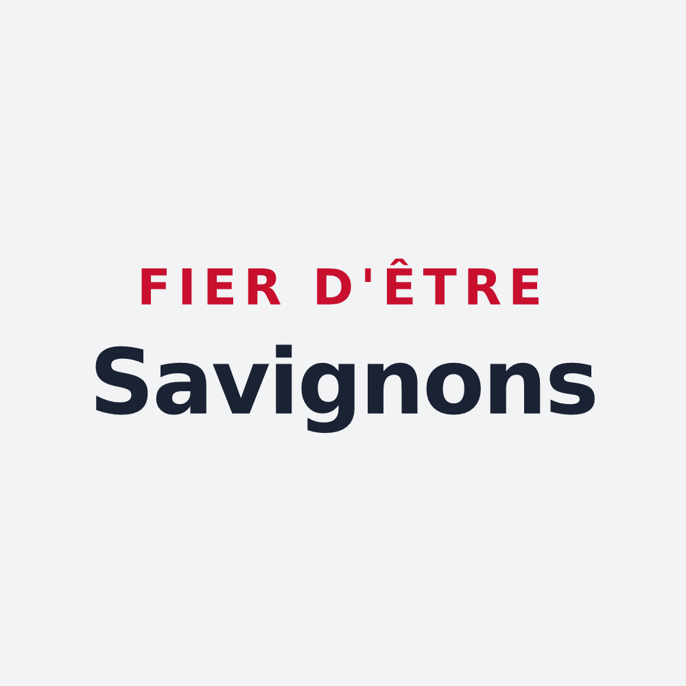 Poster « Fier d'être Savignons » — design pour Savy