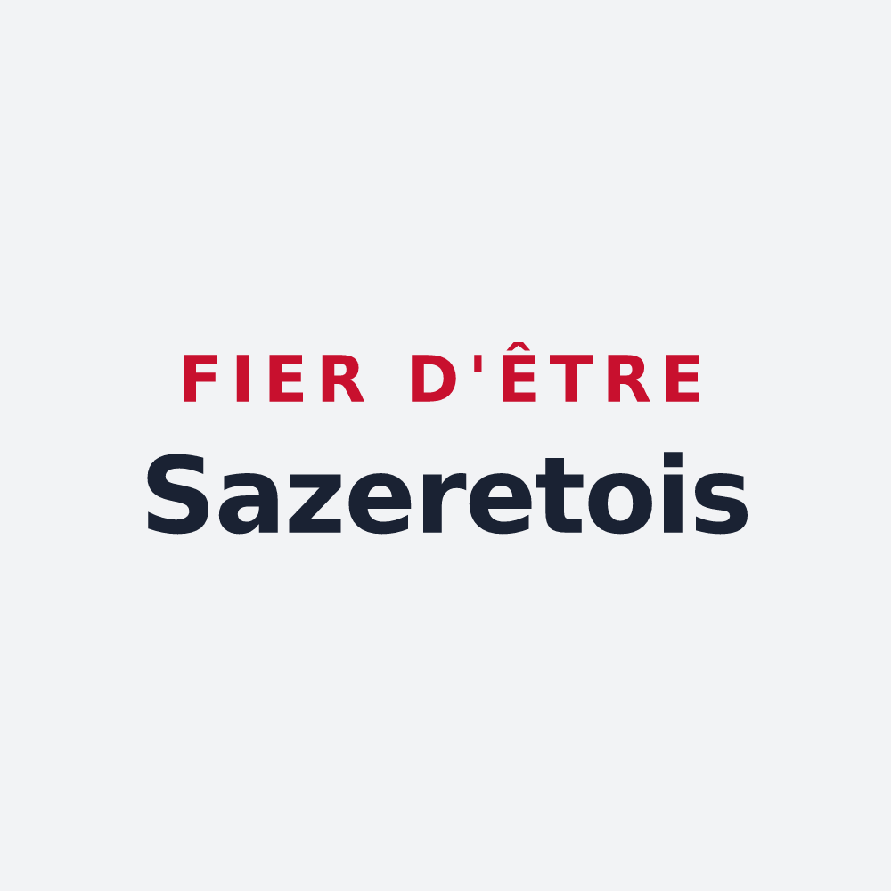 Poster « Fier d'être Sazeretois » — design pour Sazeret