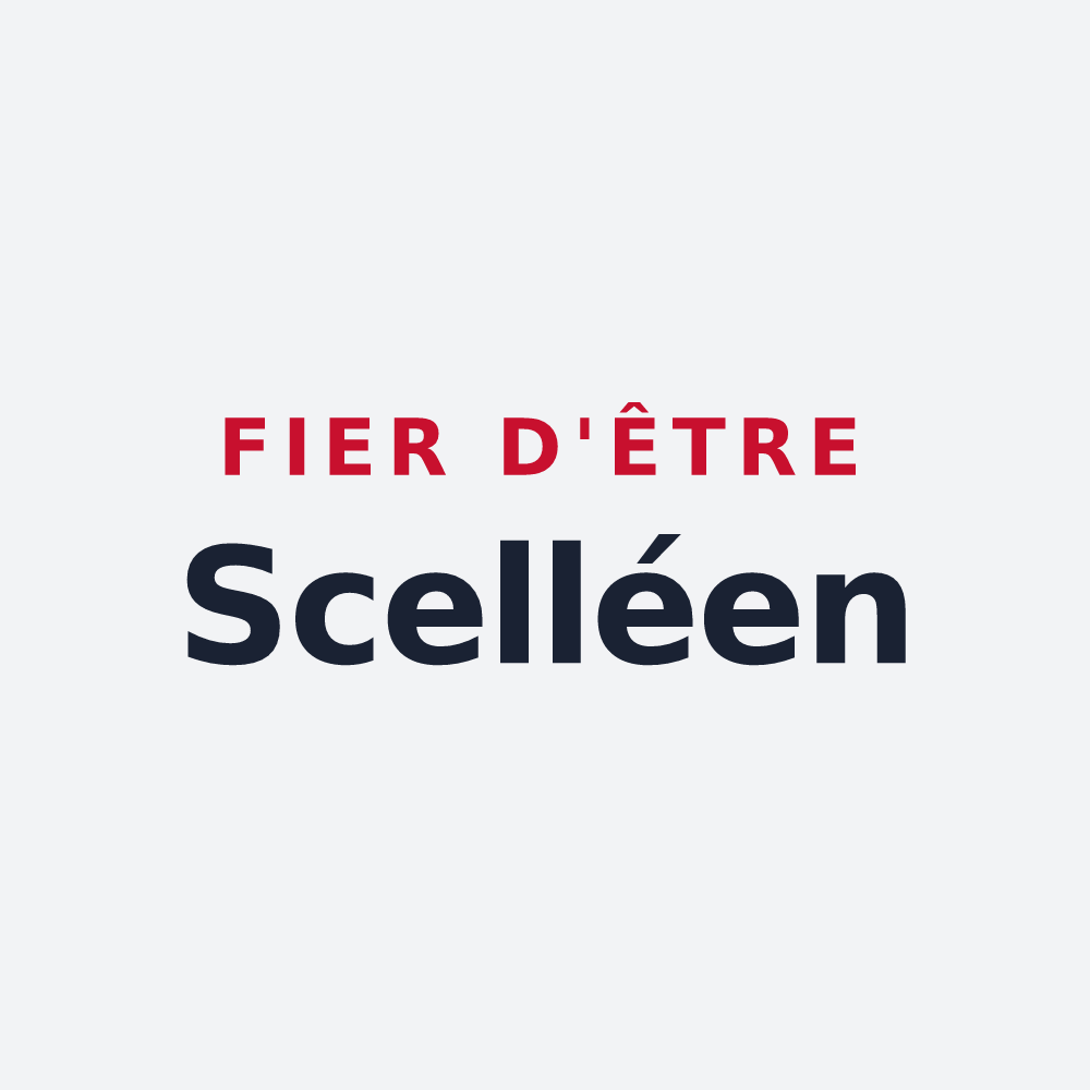 Poster « Fier d'être Scelléen » — design pour Sceaux-sur-Huisne