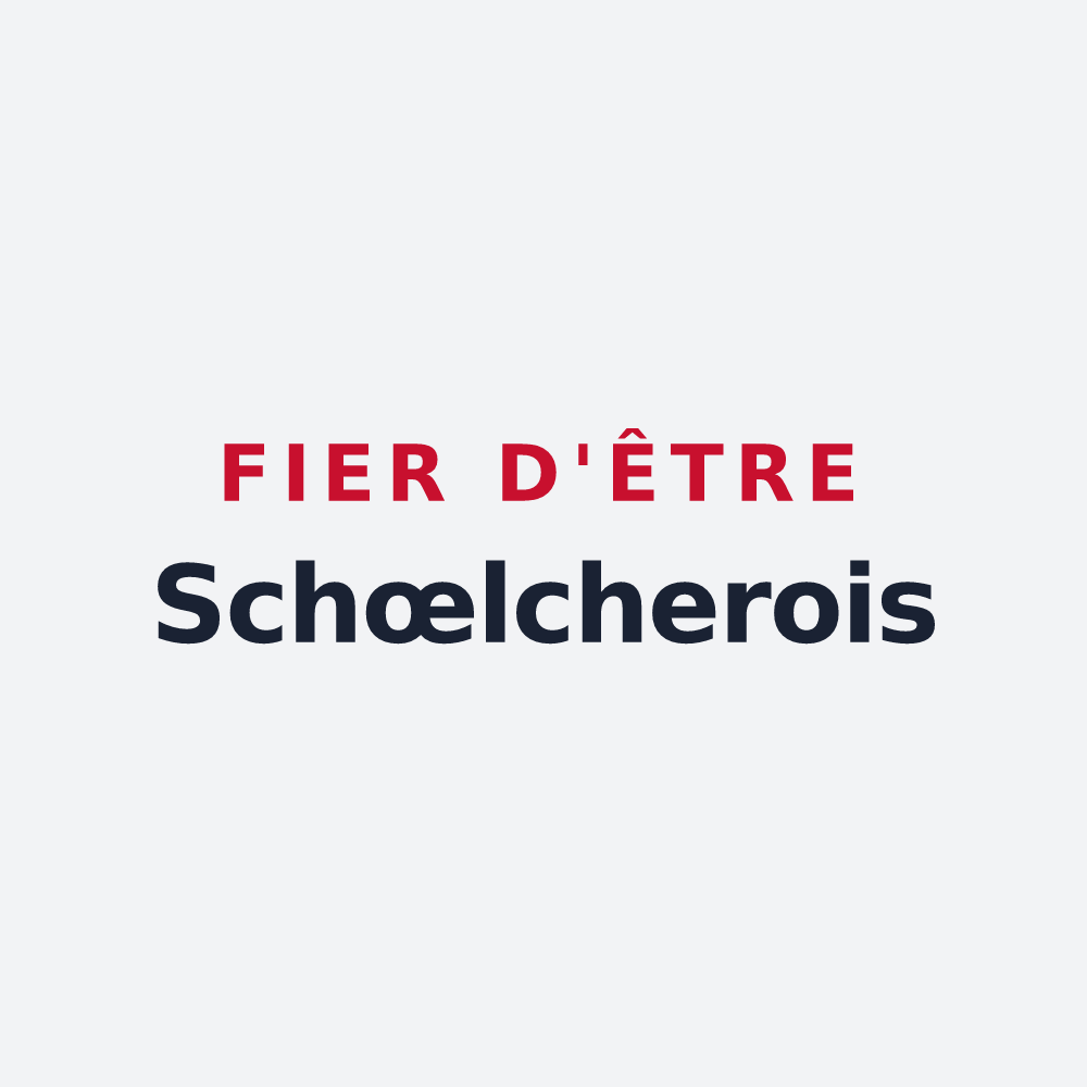Poster « Fier d'être Schœlcherois » — design pour Schœlcher
