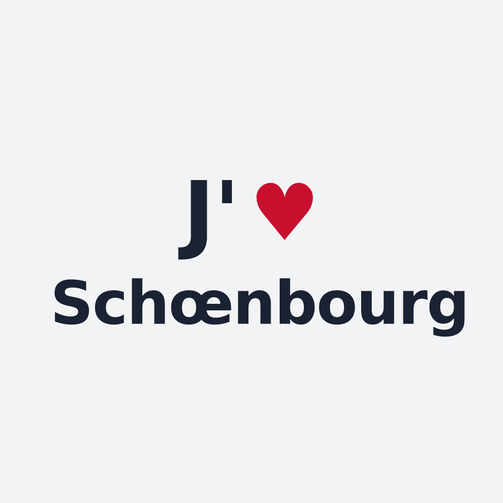 Poster personnalisé Schœnbourg — design J'aime Schœnbourg