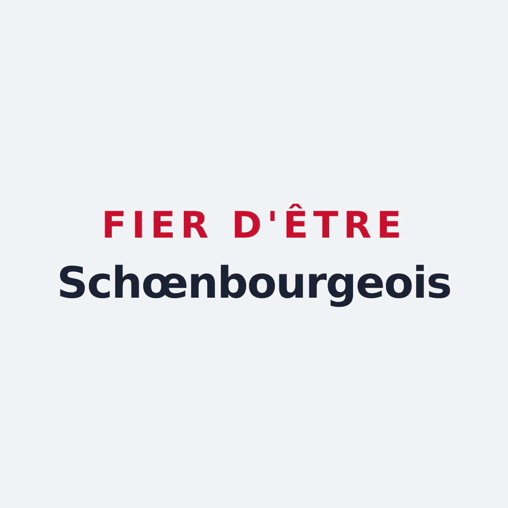 Poster « Fier d'être Schœnbourgeois » — design pour Schœnbourg