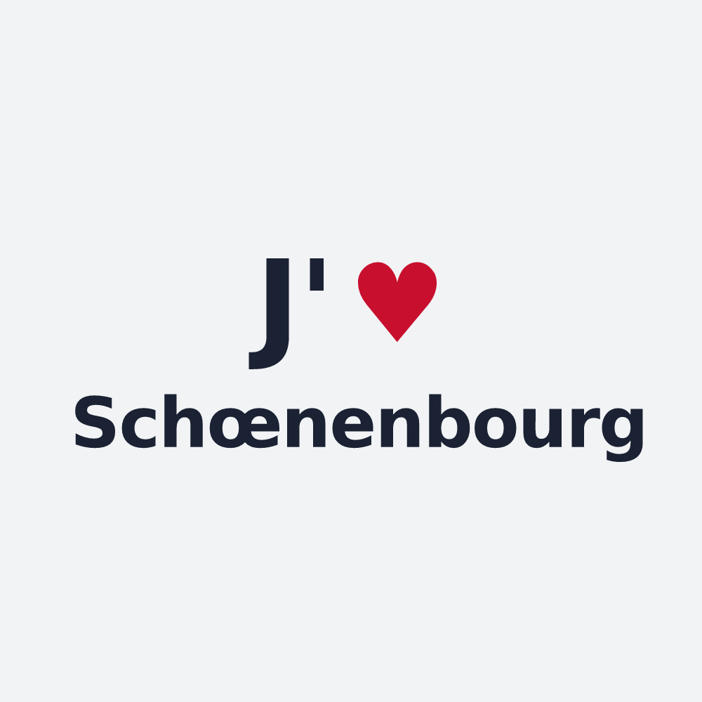 Poster personnalisé Schœnenbourg — design J'aime Schœnenbourg
