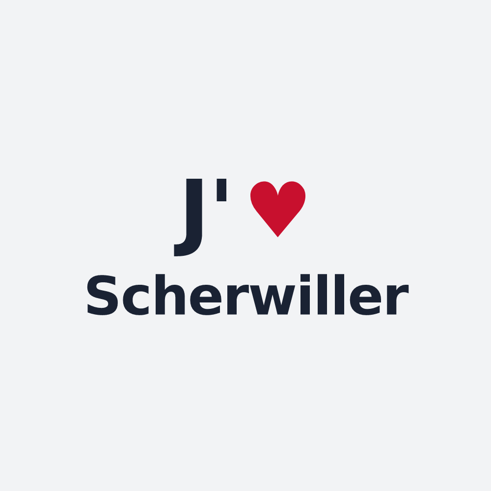 Poster personnalisé Scherwiller — design J'aime Scherwiller