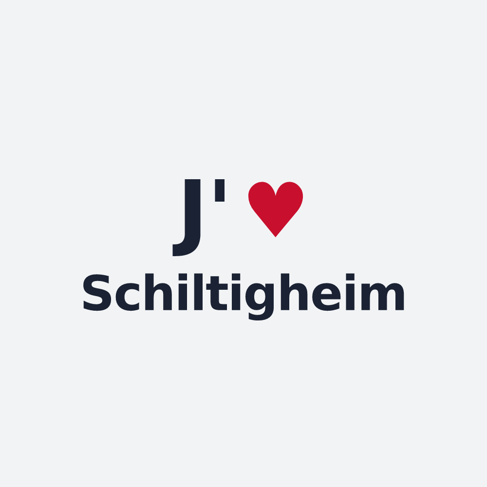 Poster personnalisé Schiltigheim — design J'aime Schiltigheim