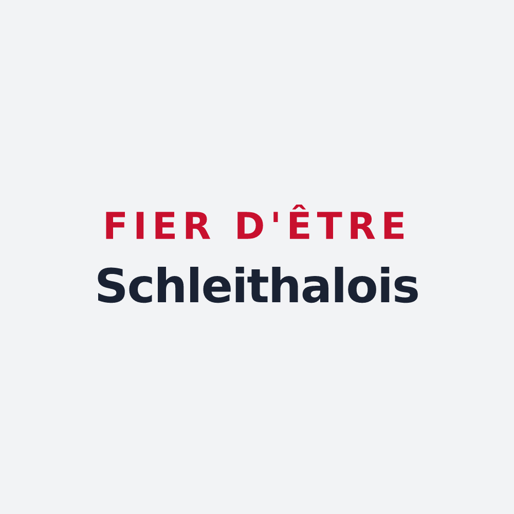 Poster « Fier d'être Schleithalois » — design pour Schleithal