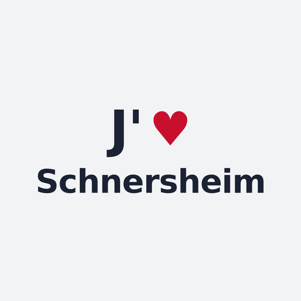 Poster personnalisé Schnersheim — design J'aime Schnersheim