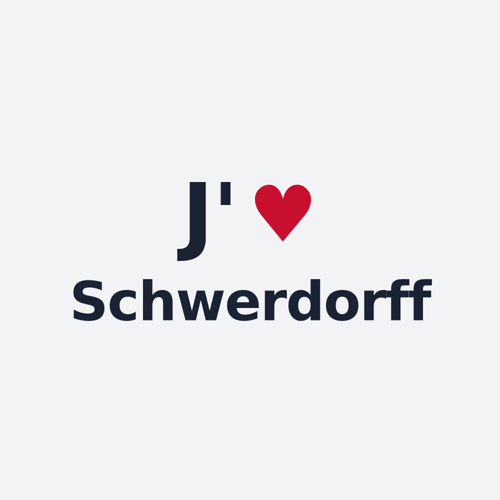Poster personnalisé Schwerdorff — design J'aime Schwerdorff