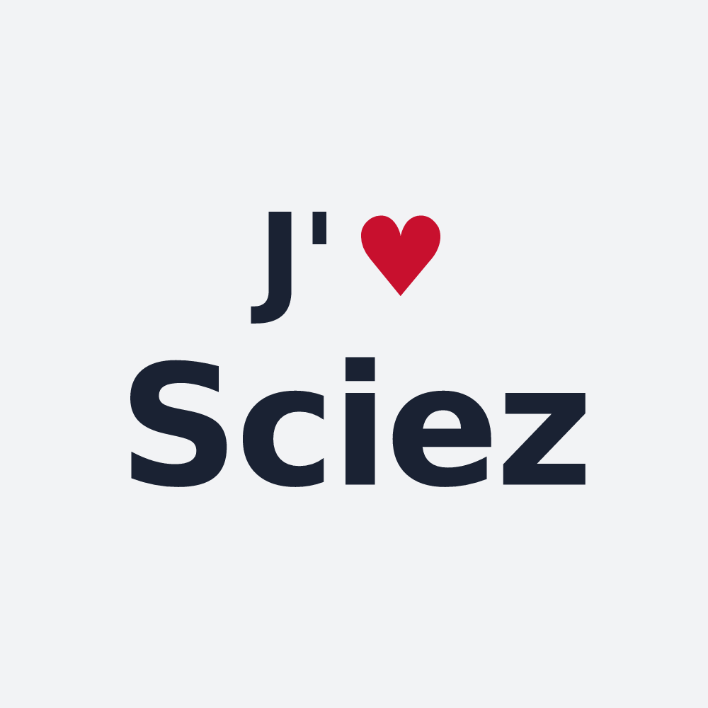 Poster personnalisé Sciez — design J'aime Sciez