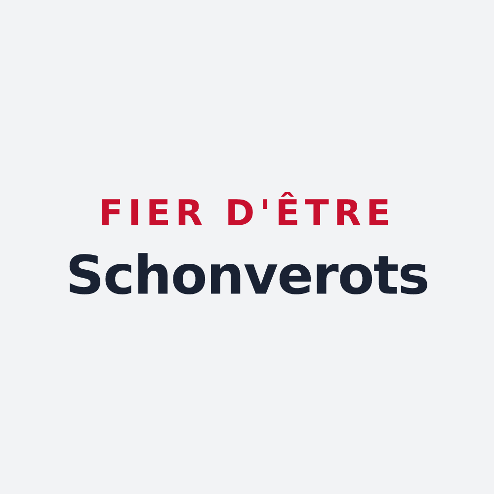 Poster « Fier d'être Schonverots » — design pour Scionzier