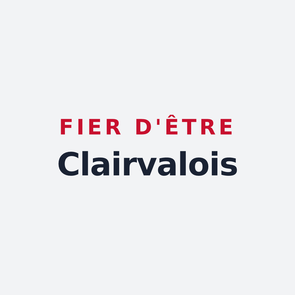 Poster « Fier d'être Clairvalois » — design pour Scorbé-Clairvaux