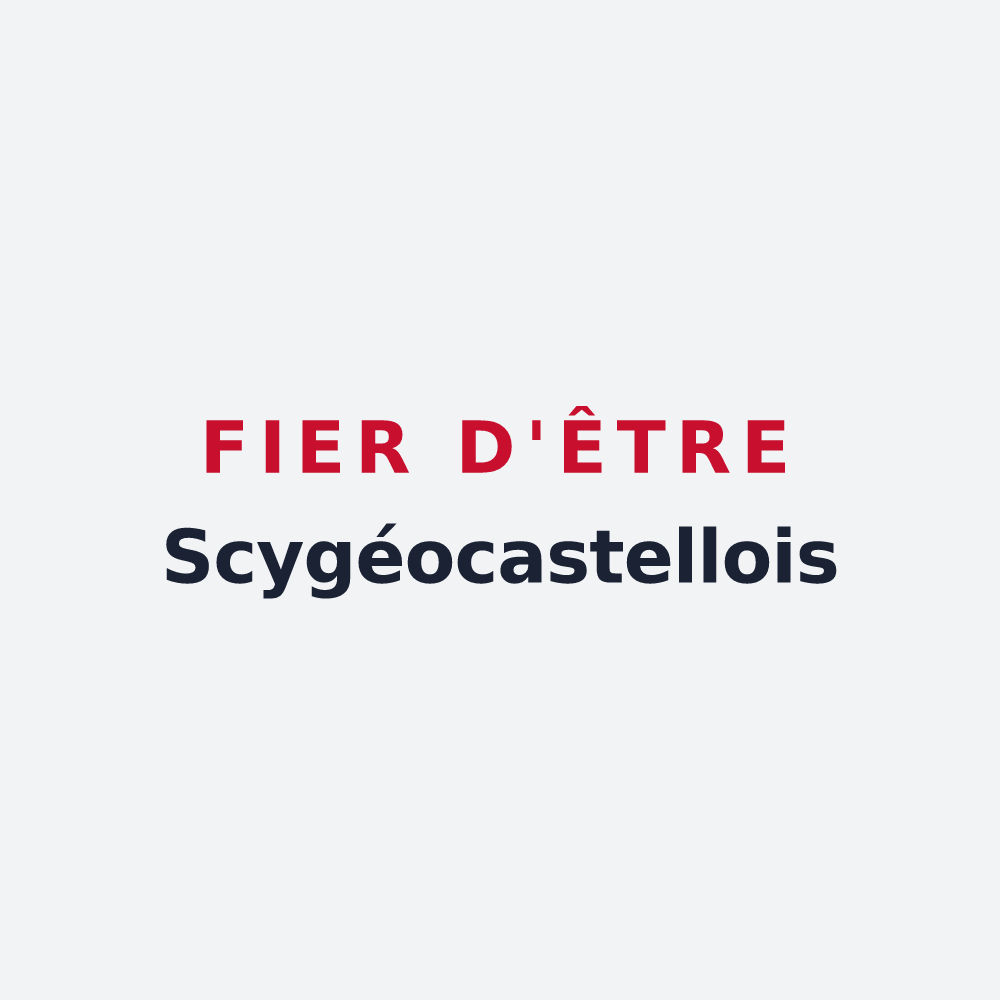 Poster « Fier d'être Scygéocastellois » — design pour Scy-Chazelles