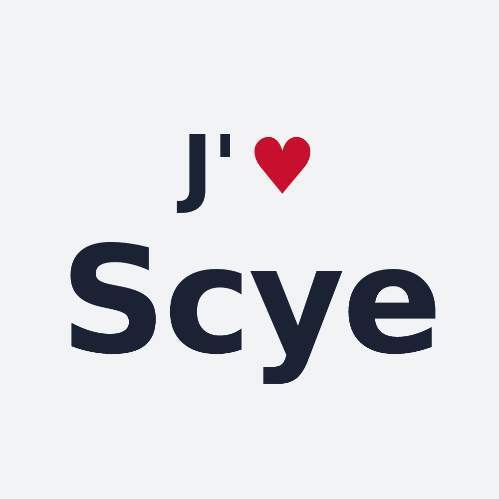 Poster personnalisé Scye — design J'aime Scye