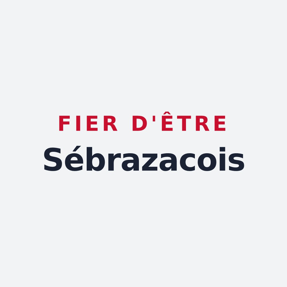 Poster « Fier d'être Sébrazacois » — design pour Sébrazac
