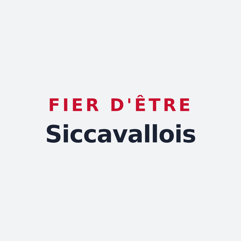 Poster « Fier d'être Siccavallois » — design pour Sécheval