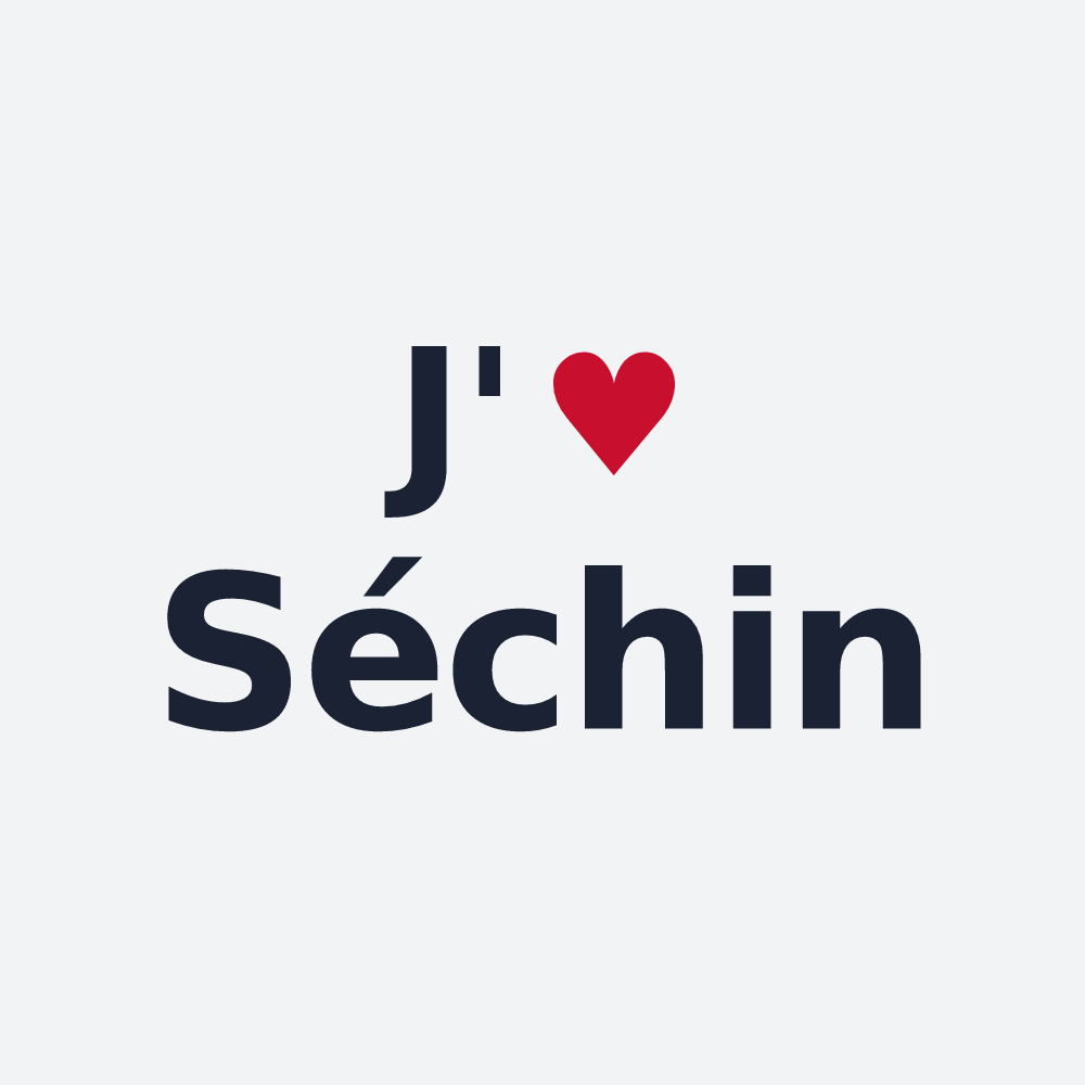 Poster personnalisé Séchin — design J'aime Séchin