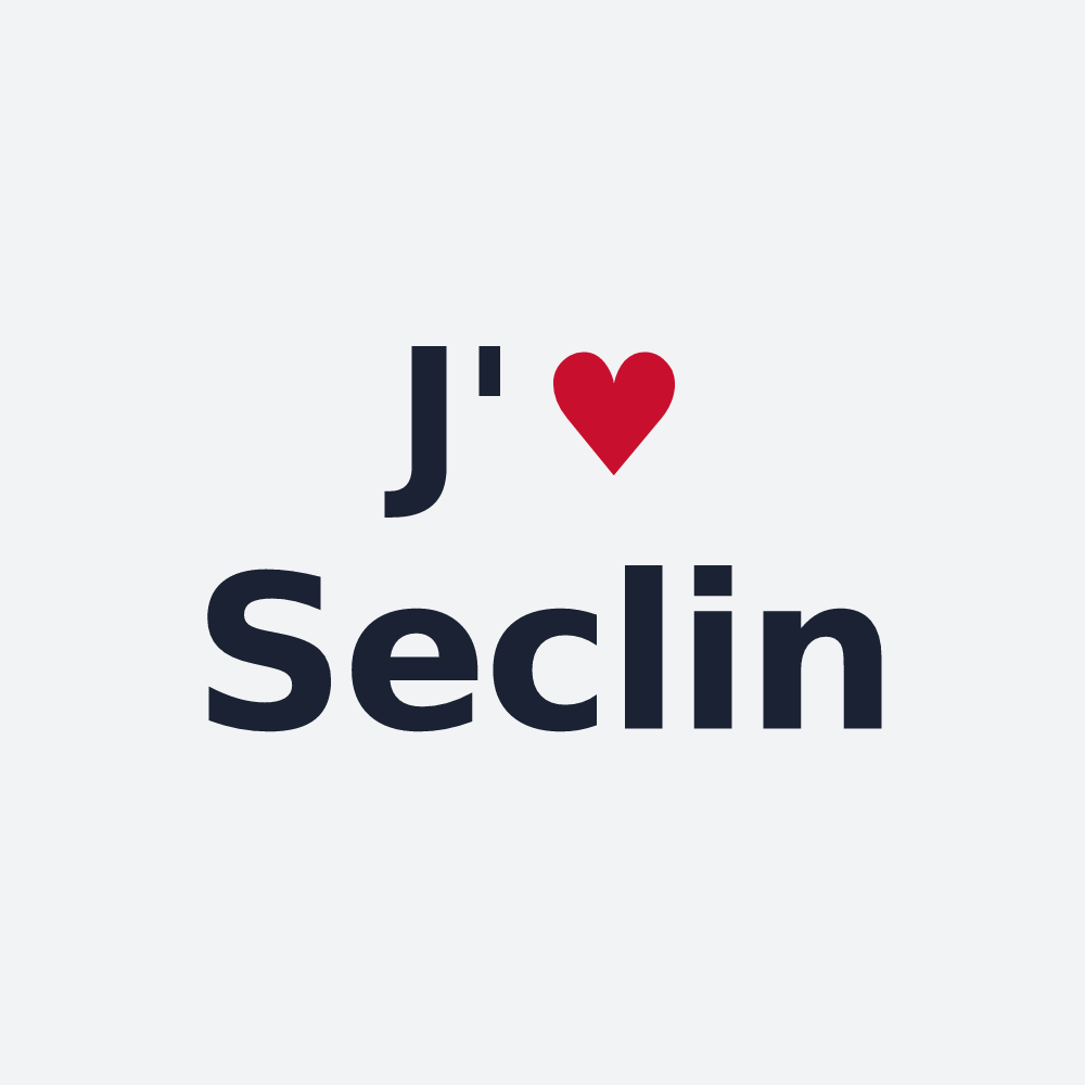 Poster personnalisé Seclin — design J'aime Seclin