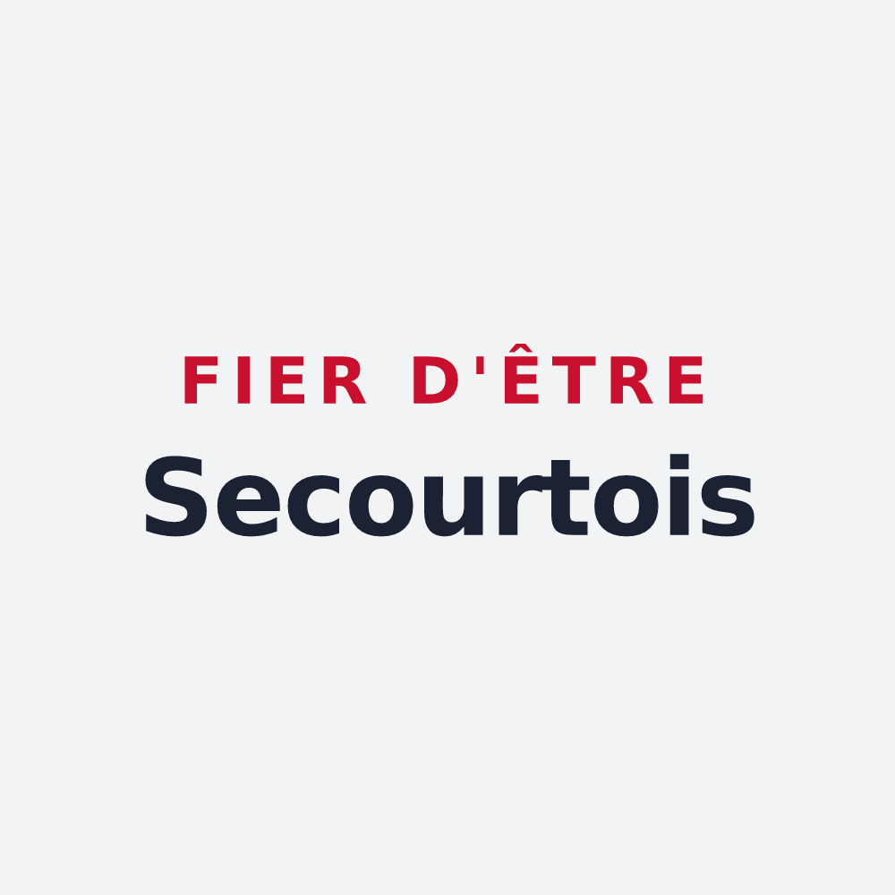 Poster « Fier d'être Secourtois » — design pour Secourt
