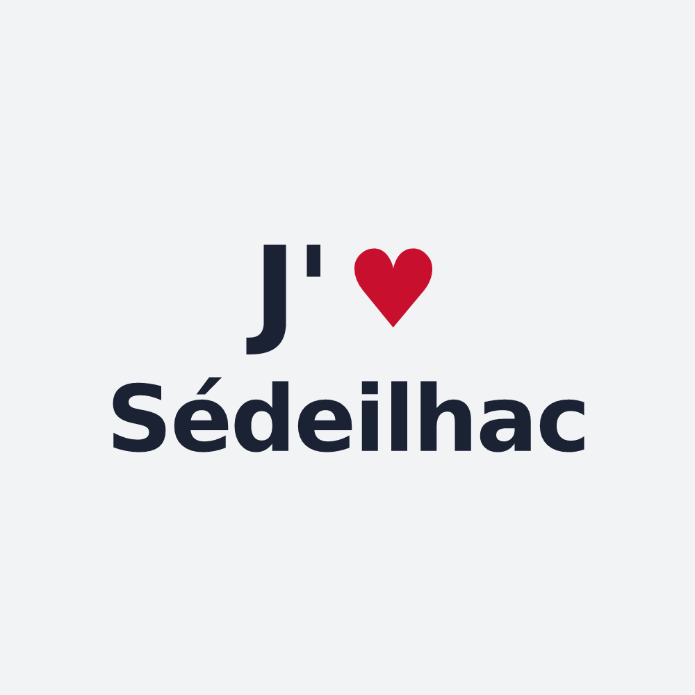 Poster personnalisé Sédeilhac — design J'aime Sédeilhac