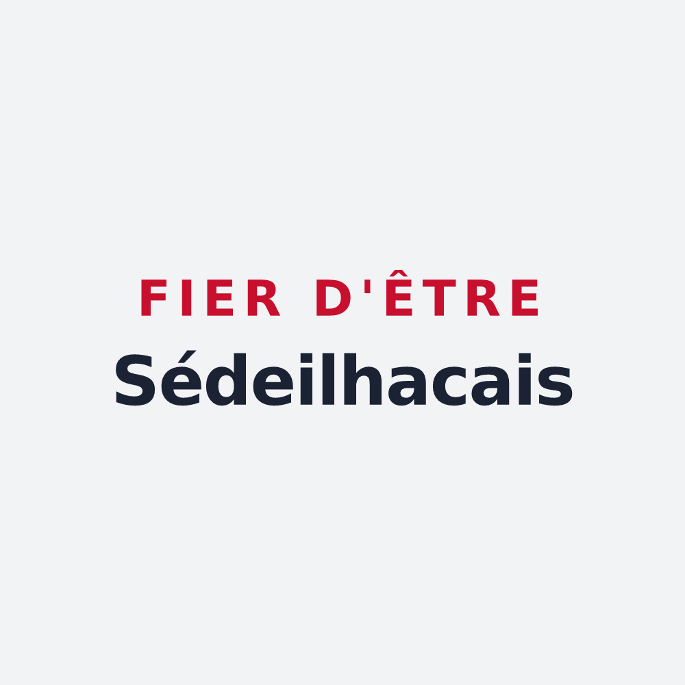Poster « Fier d'être Sédeilhacais » — design pour Sédeilhac