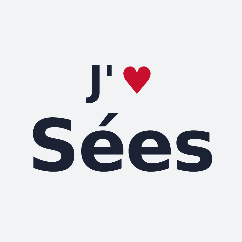 Poster personnalisé Sées — design J'aime Sées