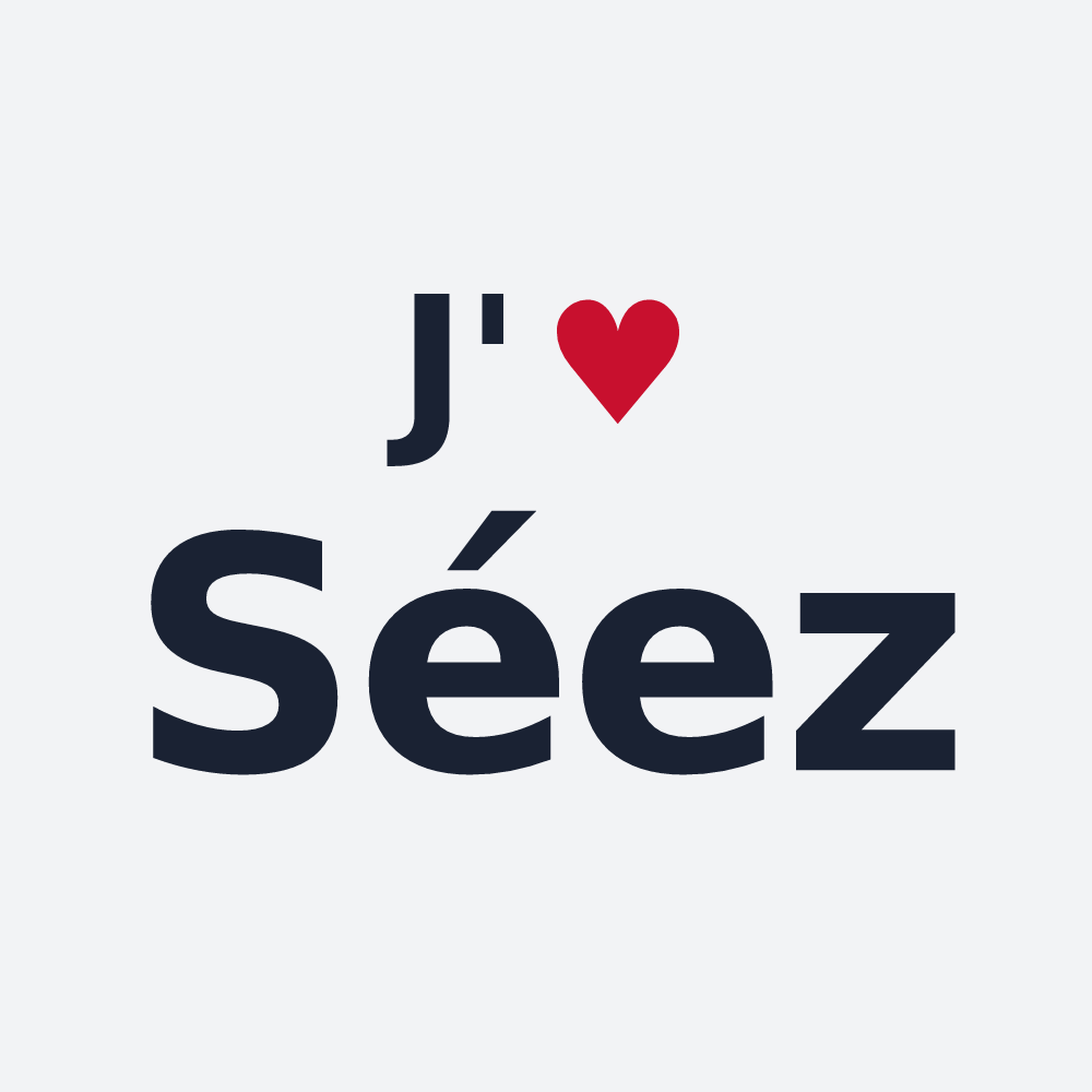 Poster personnalisé Séez — design J'aime Séez