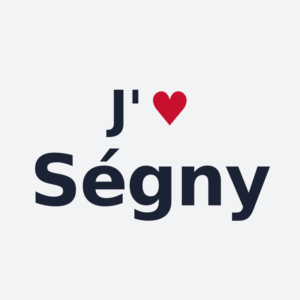 Poster personnalisé Ségny — design J'aime Ségny