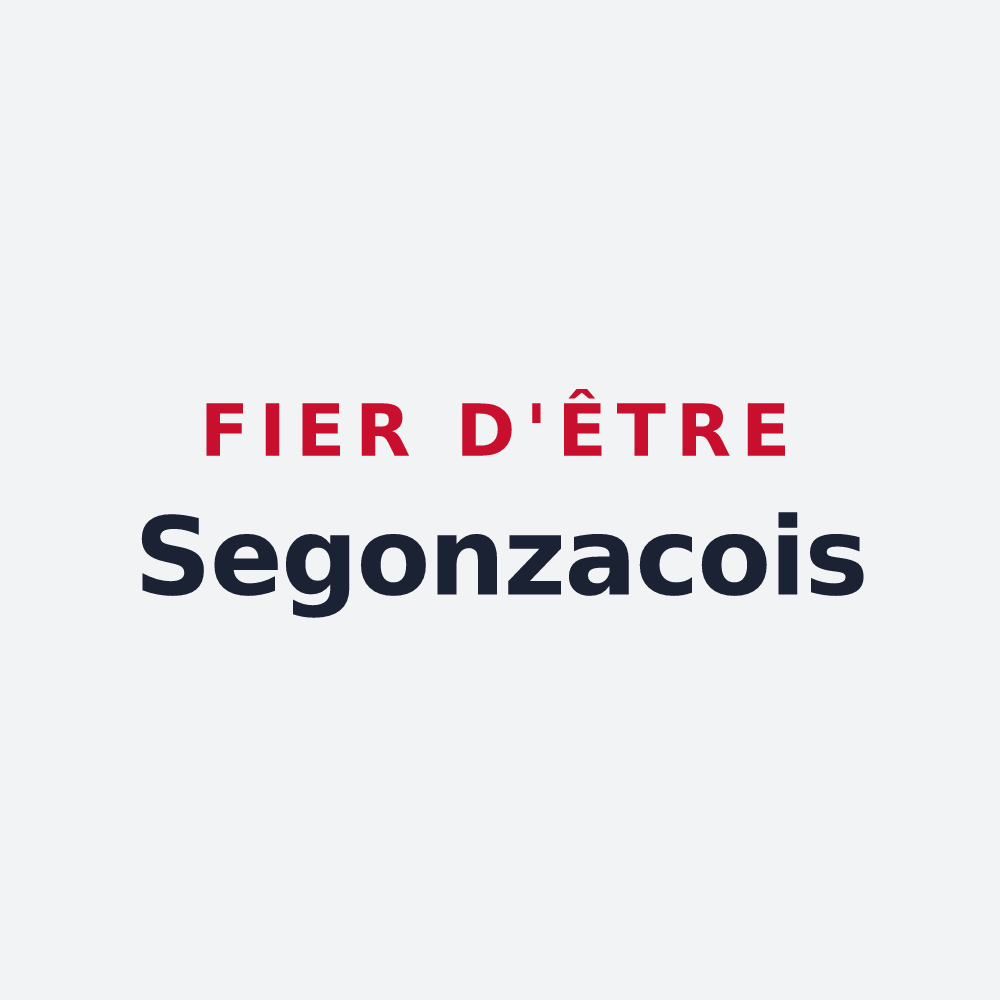 Poster « Fier d'être Segonzacois » — design pour Segonzac