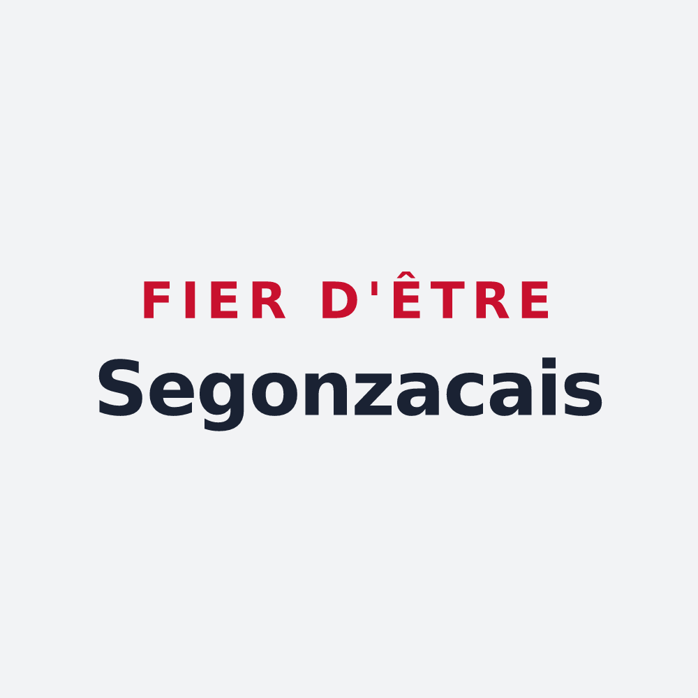 Poster « Fier d'être Segonzacais » — design pour Segonzac