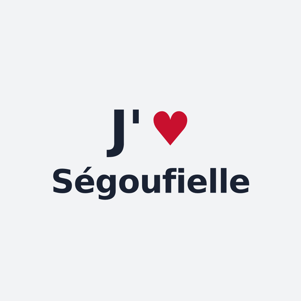 Poster personnalisé Ségoufielle — design « J'aime Ségoufielle » imprimé sur le poster