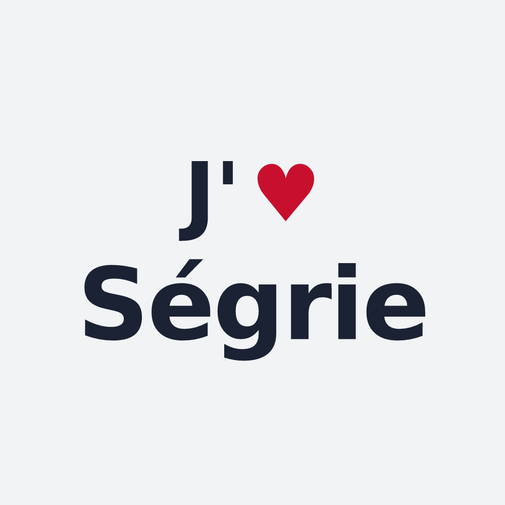 Poster personnalisé Ségrie — design J'aime Ségrie