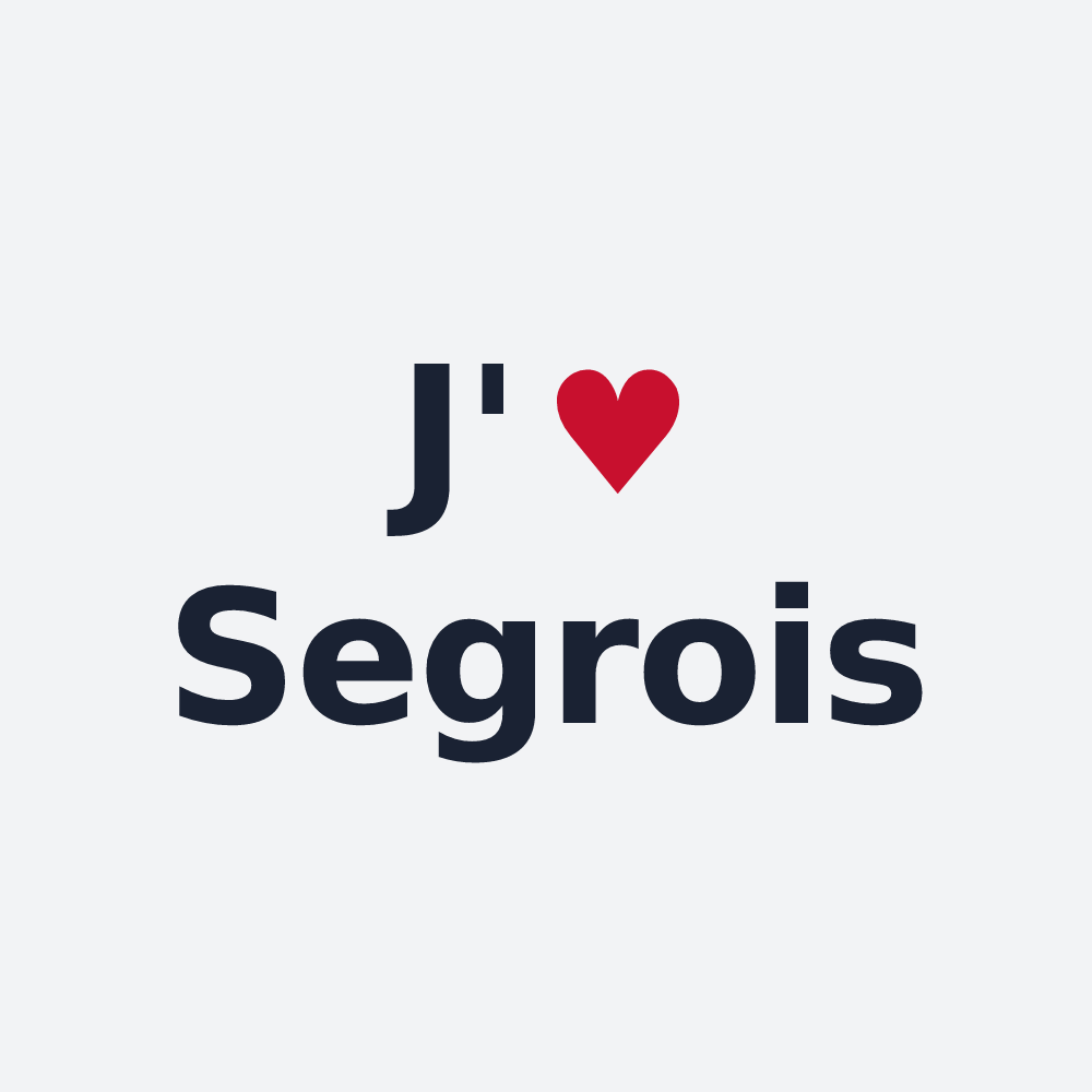 Poster personnalisé Segrois — design J'aime Segrois