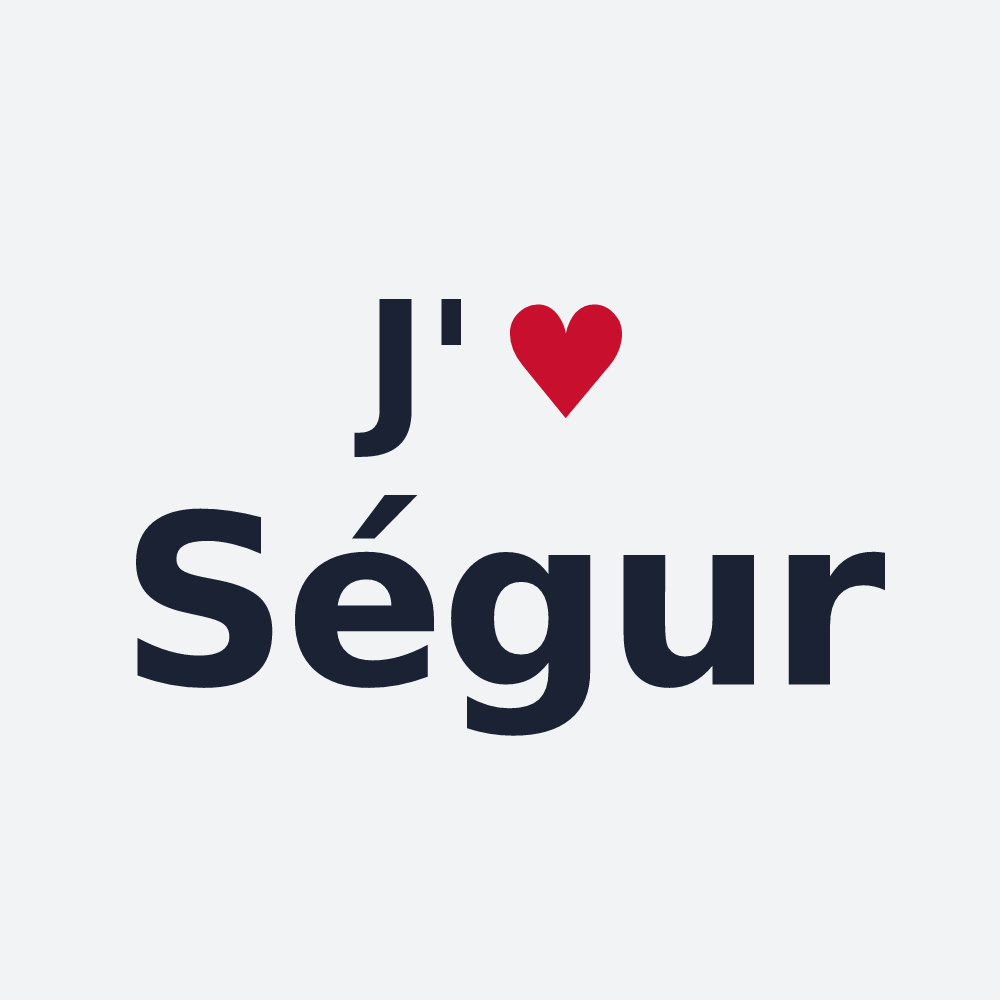 Poster personnalisé Ségur — design J'aime Ségur