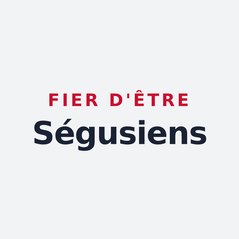 Poster « Fier d'être Ségusiens » — design pour Ségus
