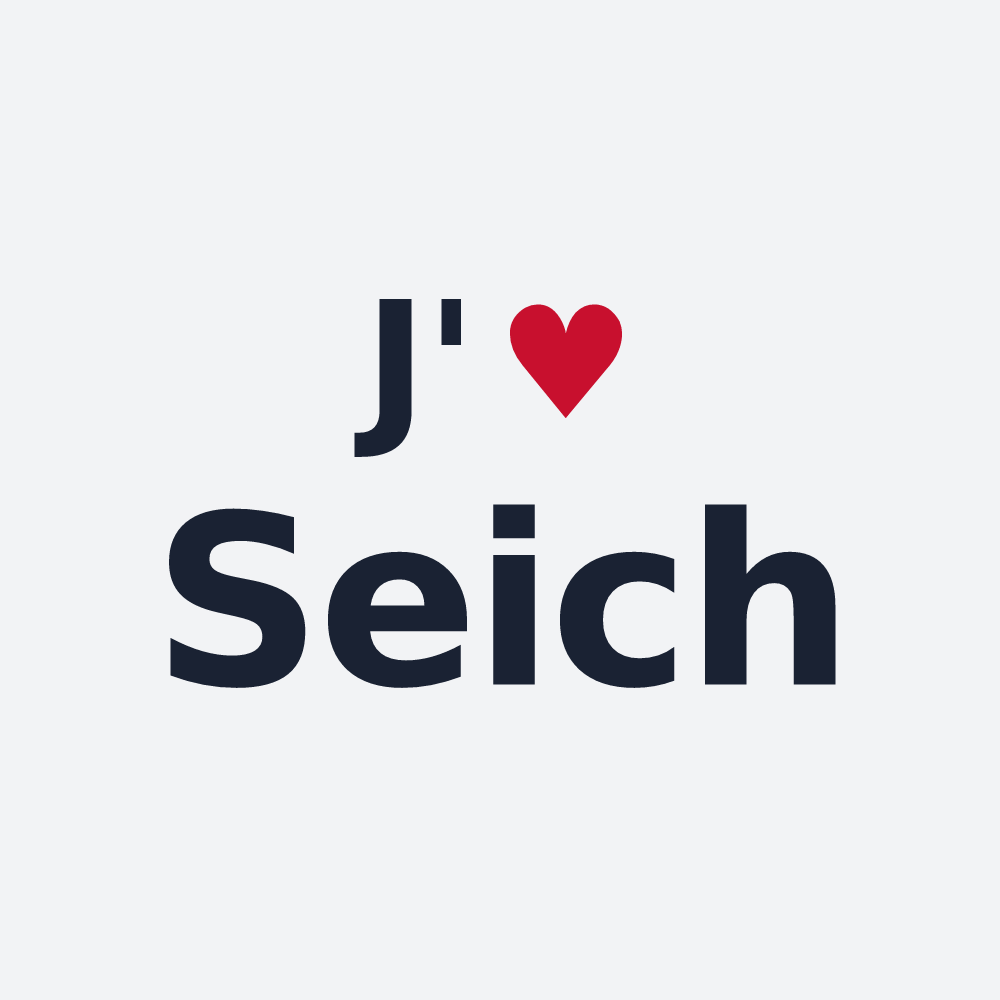 Poster personnalisé Seich — design J'aime Seich