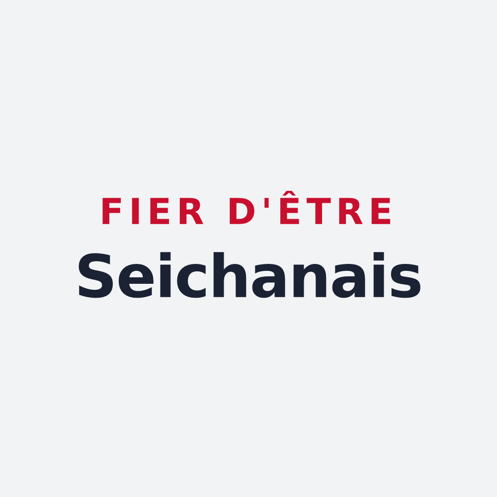 Poster « Fier d'être Seichanais » — design pour Seichamps