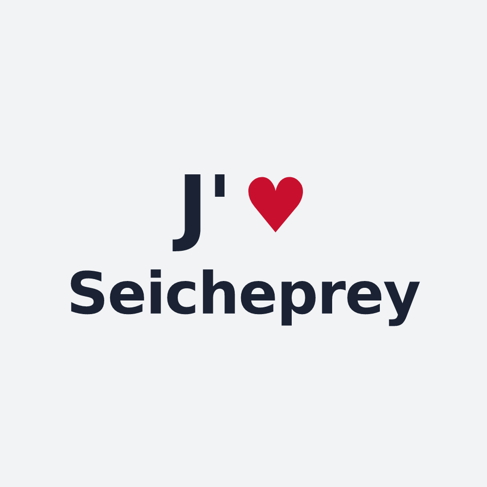 Poster personnalisé Seicheprey — design J'aime Seicheprey