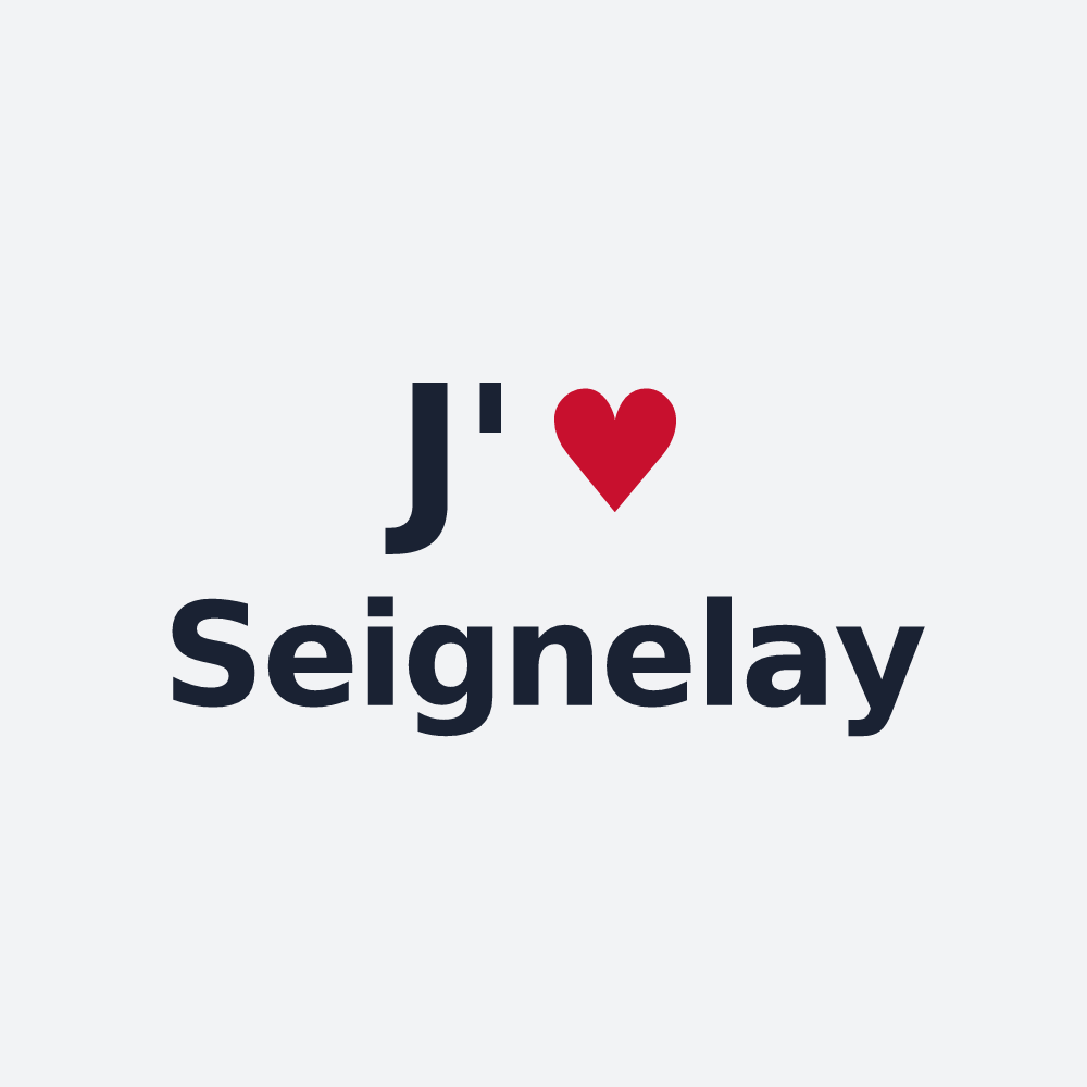 Poster personnalisé Seignelay — design J'aime Seignelay
