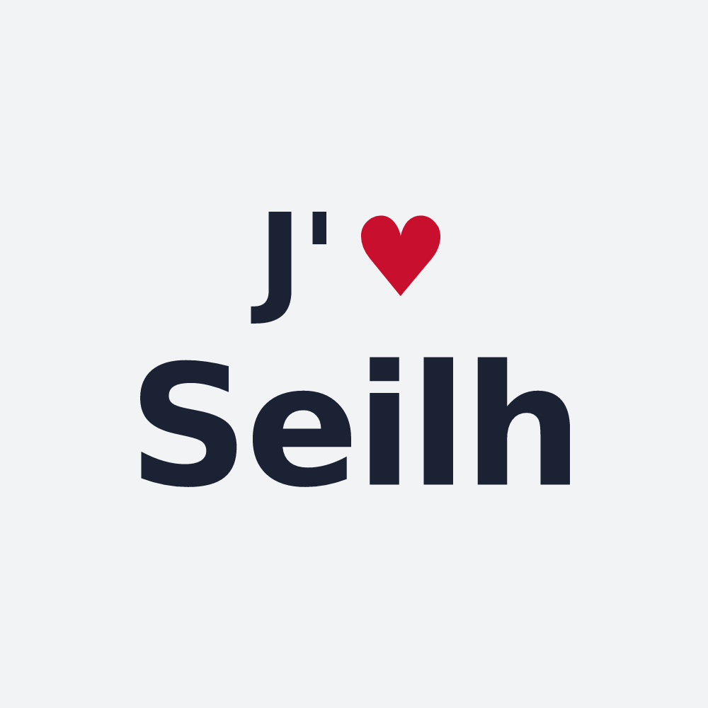 Poster personnalisé Seilh — design J'aime Seilh