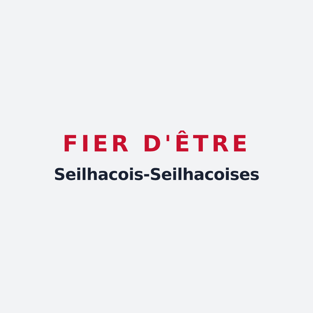 Poster « Fier d'être Seilhacois-Seilhacoises » — design pour Seilhac